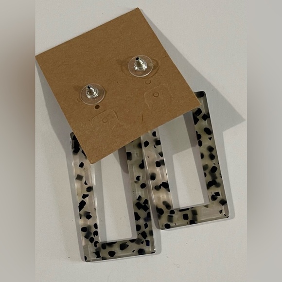 NWT Colorful Geometric Dangle Earrings - Picture 2 of 2